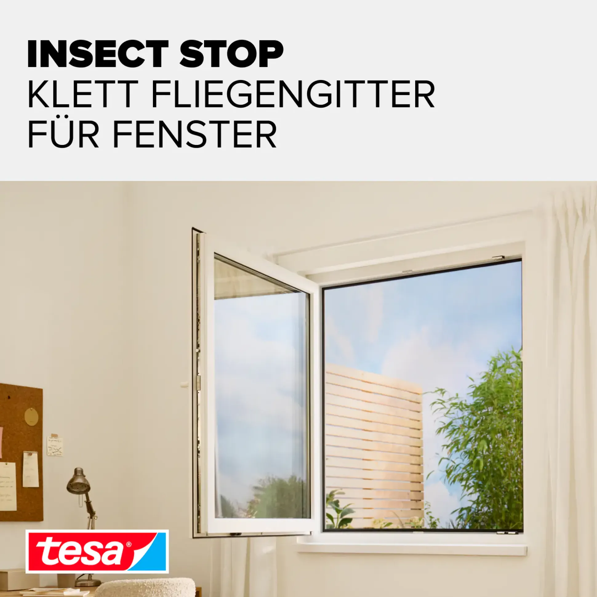 tesa Fliegengitter STANDARD 150 x 180 cm anthrazit individuell kürzbar