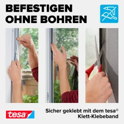 tesa Fliegengitter Tür 65 x 220 cm weiß kürzbar 2 Stück