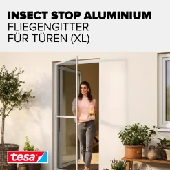 tesa Fliegengitter-Tür Comfort im Alurahmen 120 x 240 cm weiß
