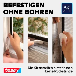 tesa Fliegenschutz-Fenster COMFORT 130 x 130 cm - weiß individuell kürzbar