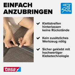 tesa Fliegenschutz-Lamellenvorhang STANDARD 120 x 250 cm - anthrazit