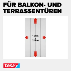 tesa Fliegenschutz-Lamellenvorhang STANDARD 120 x 250 cm - anthrazit
