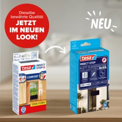 tesa Fliegenschutz-Lamellenvorhang Comfort 120 x 250 cm anthrazit kürzbar
