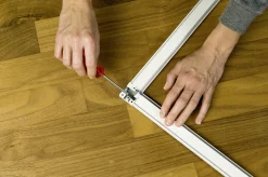 tesa Fliegenschutz-Tür Comfort 100 x 220 cm Aluminium weiß kürzbar
