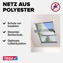 tesa Insektenschutz-Dachfenster COMFORT 120 x 140 cm weiß