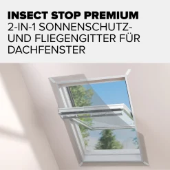 tesa Insektenschutz-Dachfenster SUN PROTECT 120 x 140 cm anthrazit