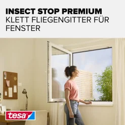 tesa Insektenschutz-Fenster COMFORT 100 x 100 cm weiß