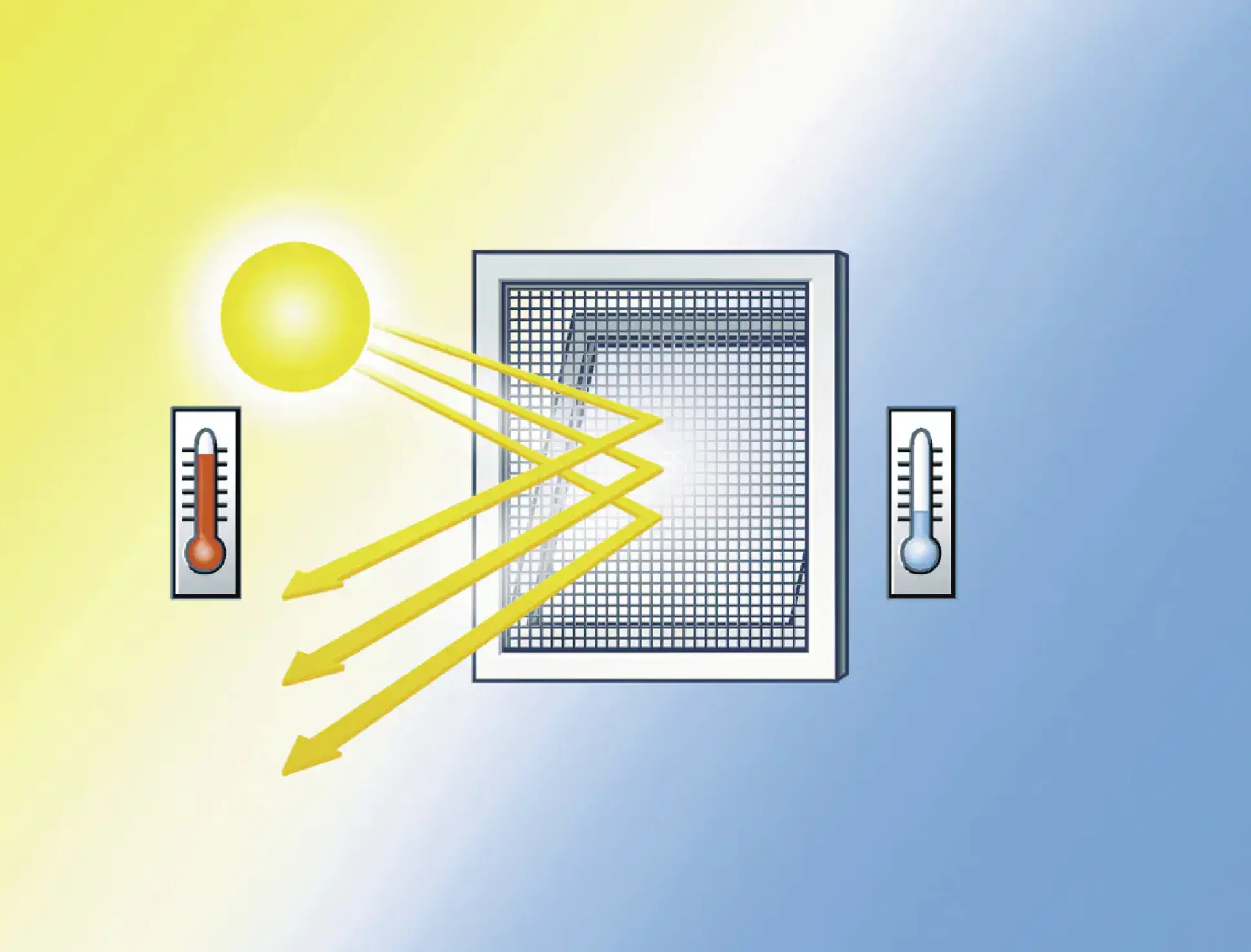 tesa Insektenschutz-Fenster SUN PROTECT 130 x 150 cm anthrazit