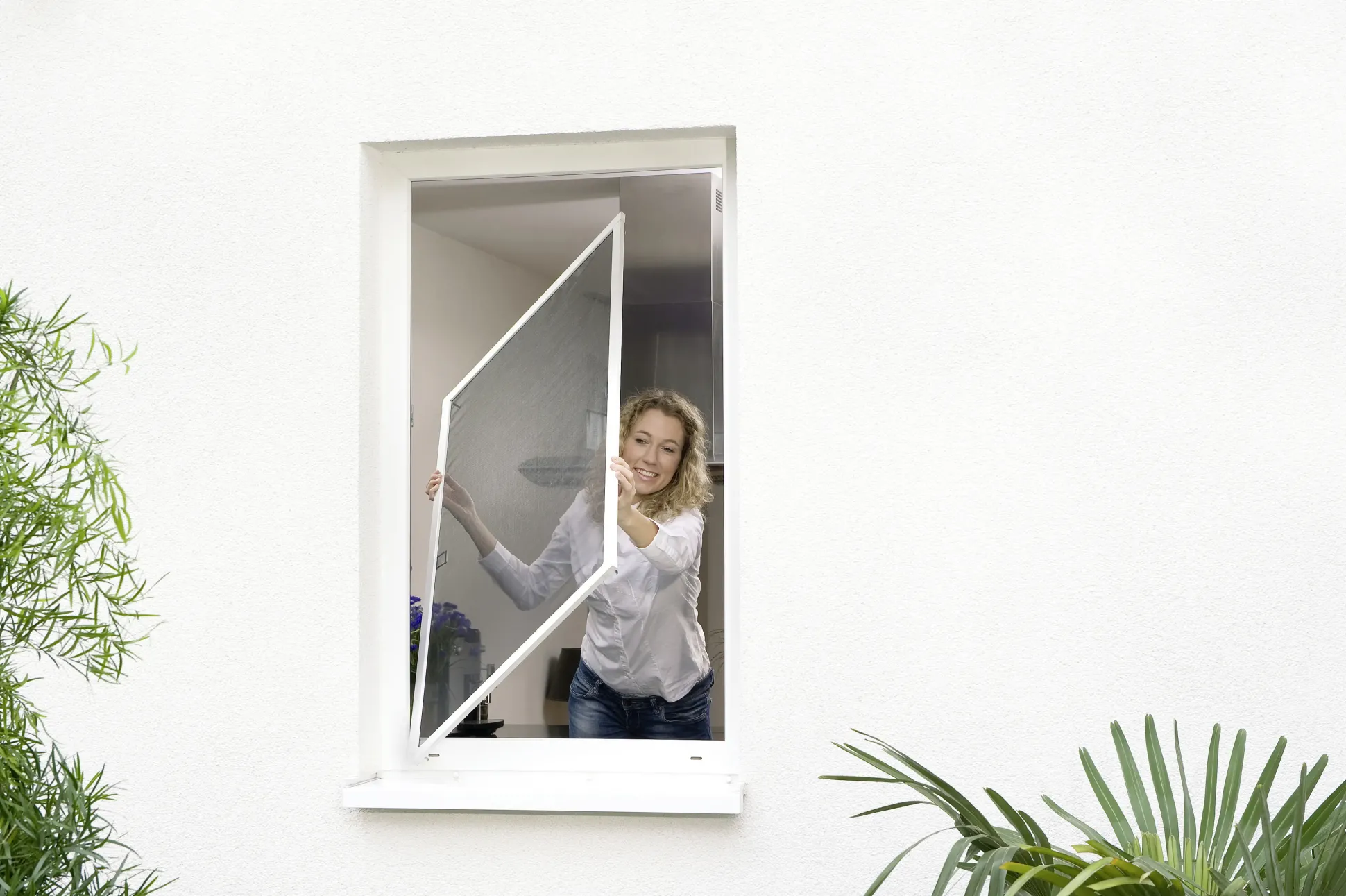 tesa Insektenschutz-Fenster COMFORT 100 x 120 cm weiß