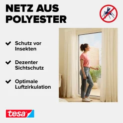 tesa Insektenschutz-Fenster COMFORT 120 x 240 cm weiß