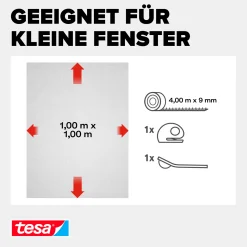 tesa Insektenschutz-Fenster COMFORT 100 x 100 cm anthrazit