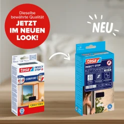 tesa Insektenschutz-Fenster COMFORT 130 x 150 cm anthrazit