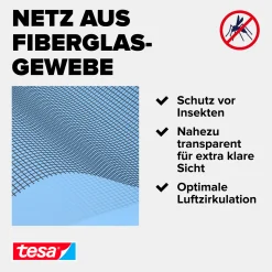 tesa Insektenschutz-Gitter Ersatzarolle anthrazit 120 x 250 cm