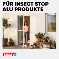 tesa Insektenschutz-Gitter COMFORT Ersatzrolle 100 x 120 cm grau