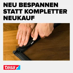 tesa Insektenschutz-Gitter COMFORT Ersatzrolle 100 x 120 cm grau
