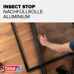 tesa Insektenschutz-Gitter COMFORT Ersatzrolle 120 x 250 cm grau
