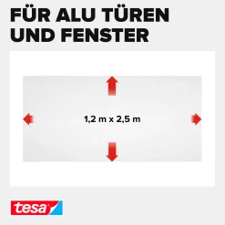 tesa Insektenschutz-Gitter COMFORT Ersatzrolle 120 x 250 cm grau