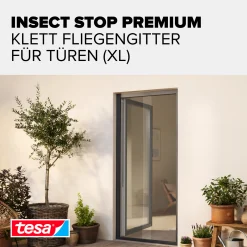 tesa Insektenschutz-Klettbandsystem 2 x (0,65 m x 2,5 m) weiß