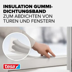 tesa Insulation E-Profil Classic 10 m, weiß