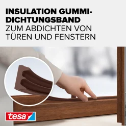 tesa Insulation E-Profil Classic 6 m, braun