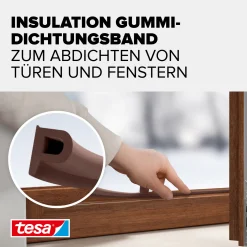 tesa Insulation P-Profil Classic 10 m, braun