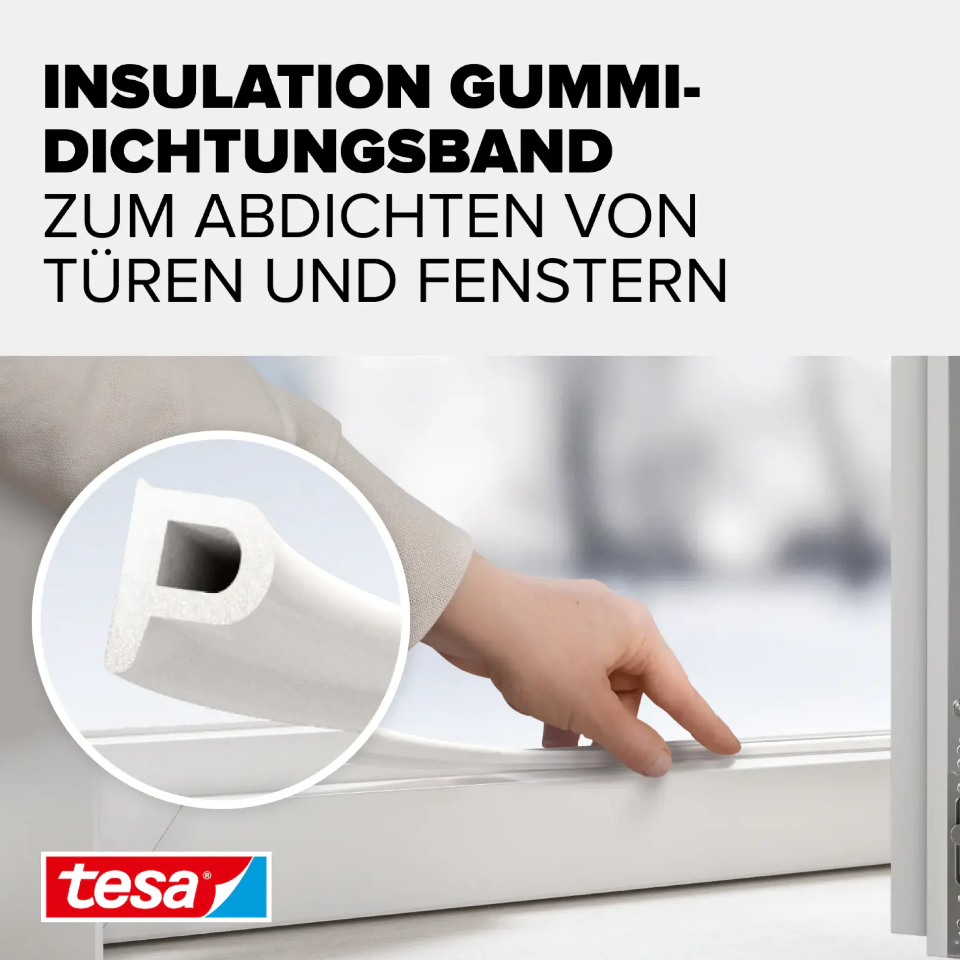 tesa Insulation P-Profil Classic 6 m, weiß