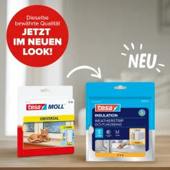 tesa Insulation Schaumstoff-Dichtung Universal 6 m, weiß