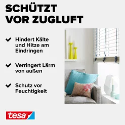 tesa Insulation Schaumstoffdichtung Standard 6 m, braun
