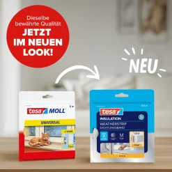 tesa Insulation Schaumstoff Fensterdichtung 6 m, weiß