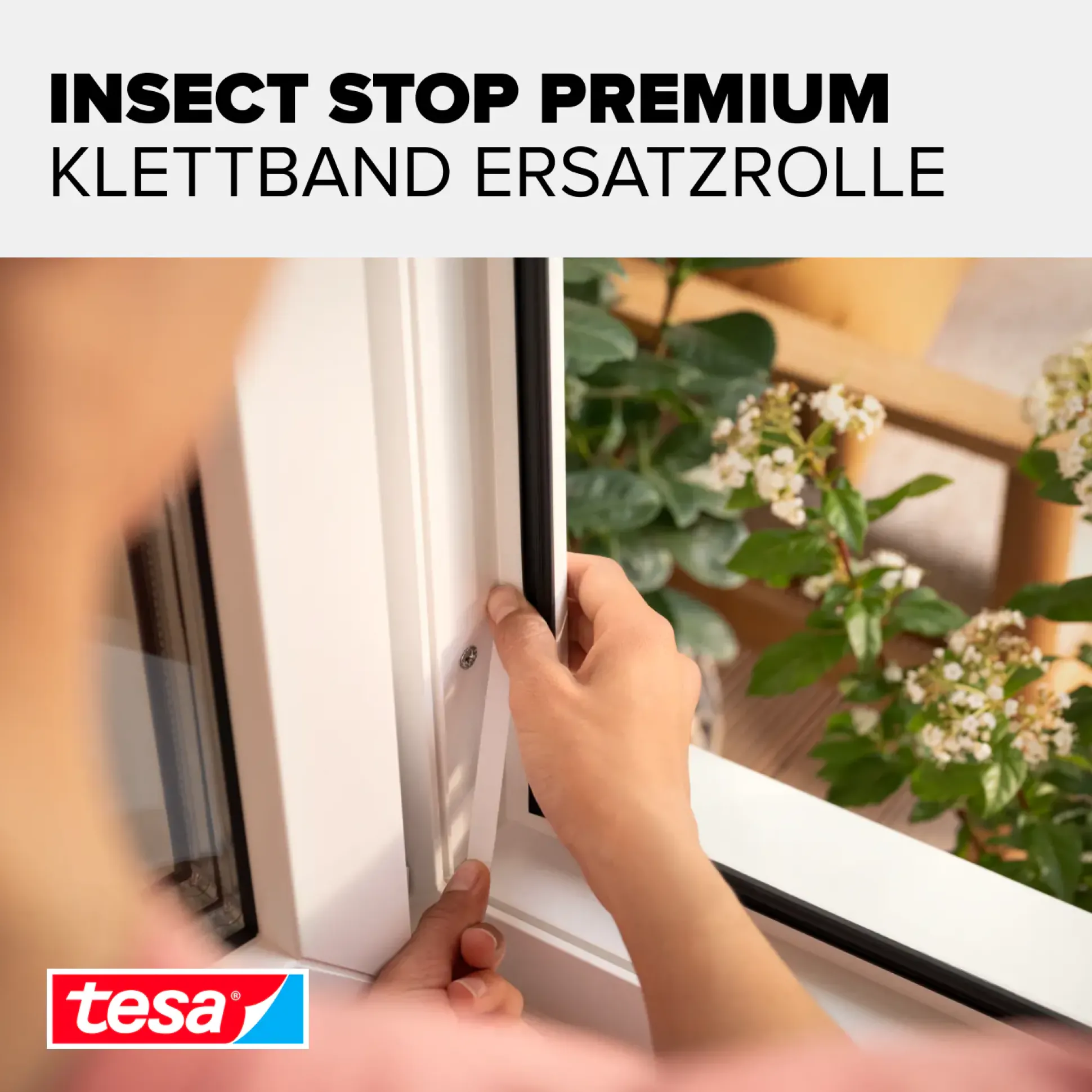 tesa Klettband-Ersatzrolle COMFORT für Fliegengitter 5,60 m