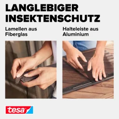 tesa Lamellentür Premium Teleskop 95 x 220 cm anthrazit