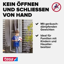 tesa Lamellentür Premium Teleskop 95 x 220 cm anthrazit