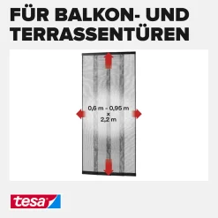tesa Lamellentür Premium Teleskop 95 x 220 cm anthrazit
