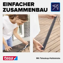 tesa Lamellentür Premium Teleskop 95 x 220 cm anthrazit