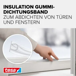 tesa Moll Dichtungsprofil Super Flex 6 m, transparent