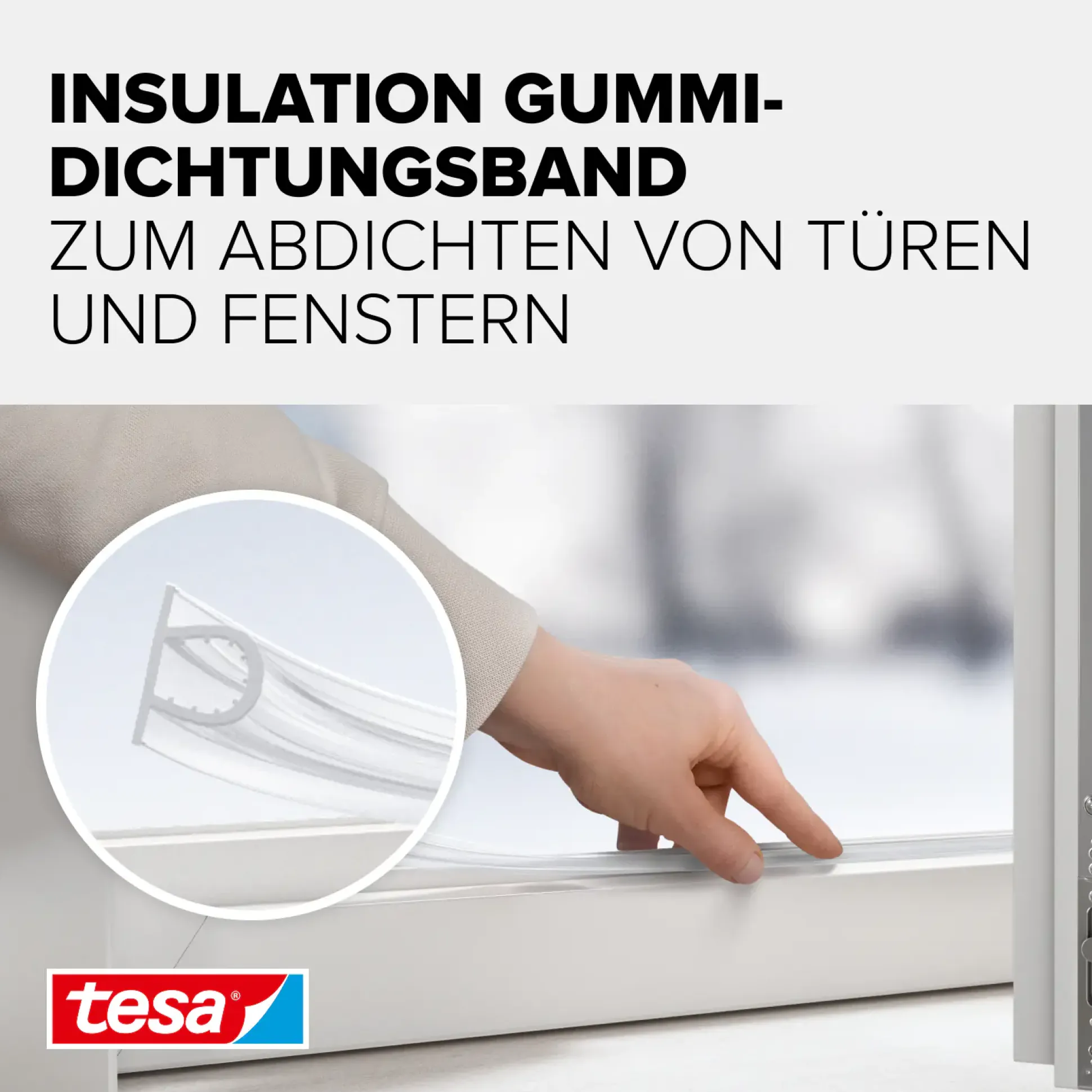 tesa Moll Dichtungsprofil Super Flex 6 m, transparent