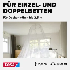 tesa Moskitonetz Comfort 2,5 x 12,5 m weiß