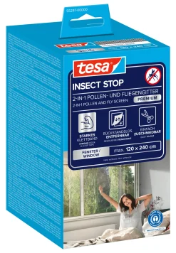 tesa Pollenschutzgitter 120 x 240 cm anthrazit