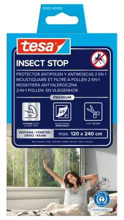 tesa Pollenschutzgitter 120 x 240 cm anthrazit