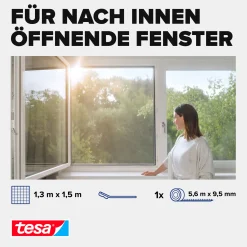 tesa Pollenschutzgitter 130 x 150 cm Anthrazit