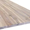 Tischplatte Akazie massiv mit natürlicher Kante 180 x 90 x 3,8 cm