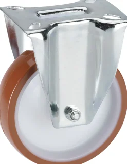 Transportgeräte-Bockrolle 80 x 30 mm Tragkr. 100 kg