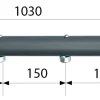 Treba B101 AluTec Geländerstab Aluminium anthrazit