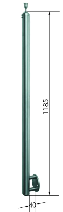 Treba E80 MegaTec Geländerstab Edelstahl V2A