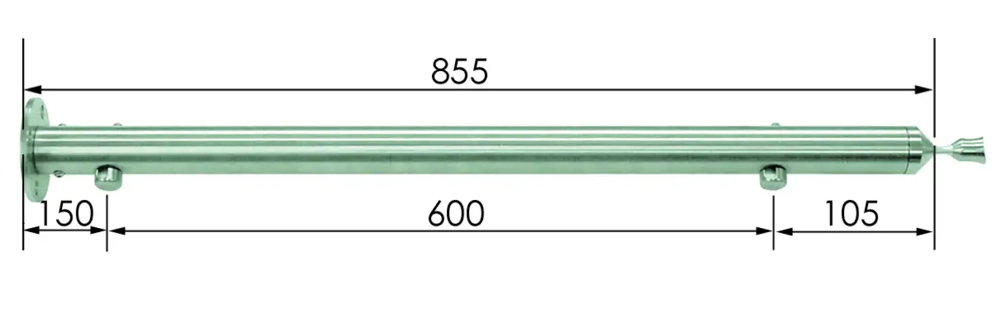 Treba E41 MegaTec Geländerstab Edelstahl V2A
