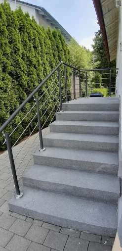Treba Geländer-Set Aluminium AB10 anthrazit Bodenmontage