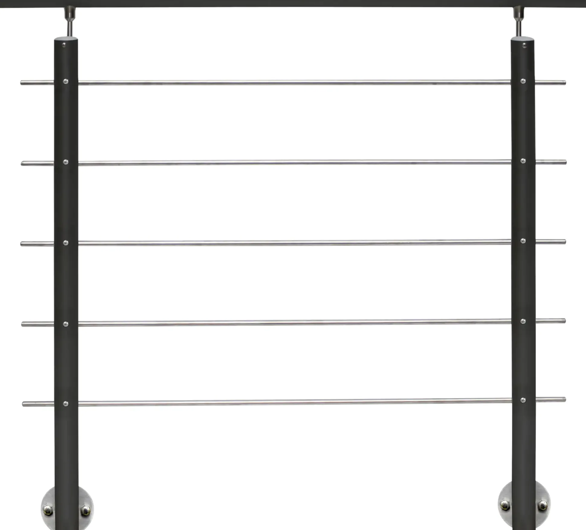 Treba Geländer-Set Aluminium AB9 anthrazit seitliche Montage