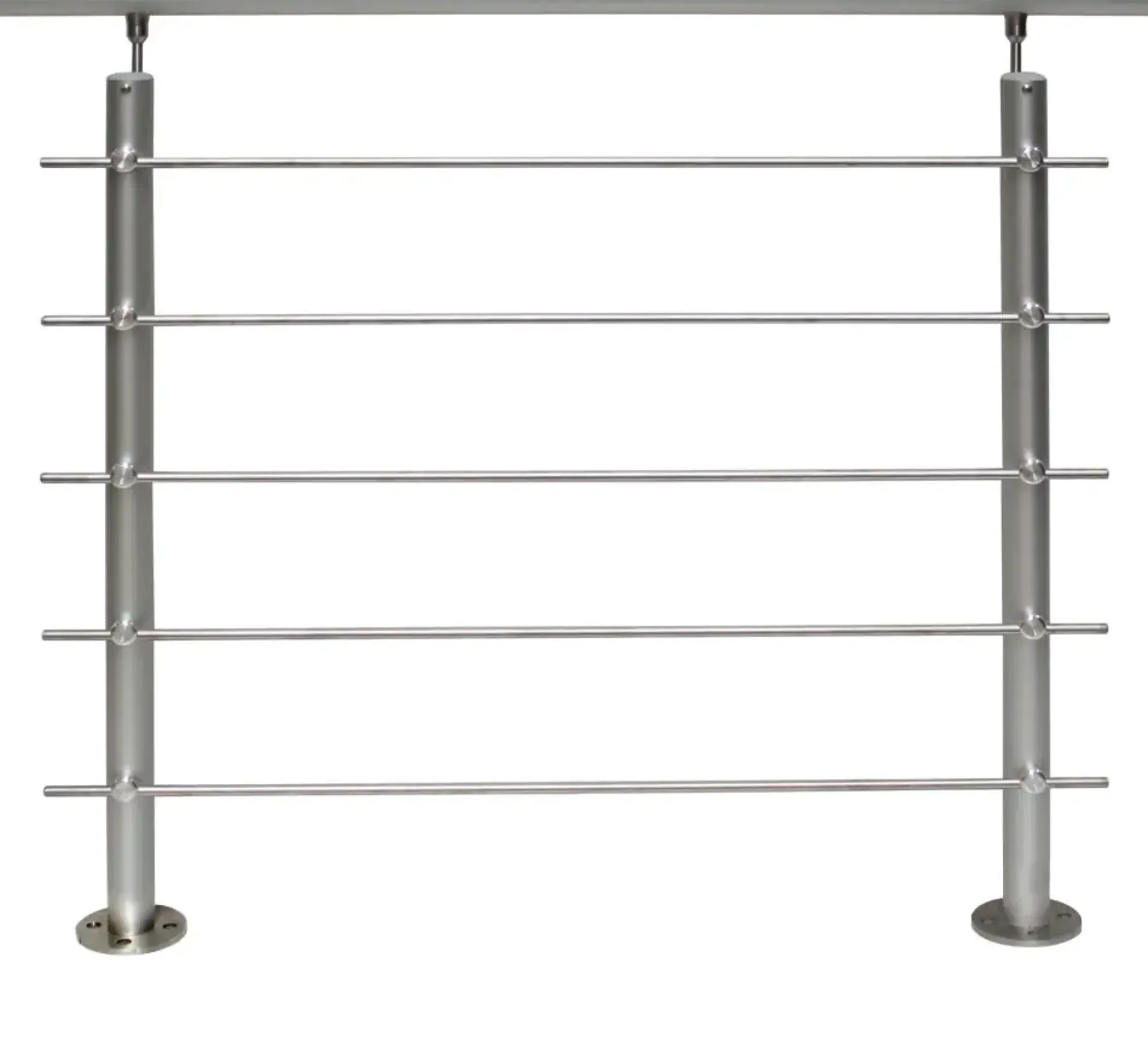 Treba Geländer-Set Aluminium AB6 eloxiert Bodenmontage