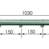 Treba Geländerstab MegaTec E1 Schrauben, Edelstahl V2A Länge 103 cm