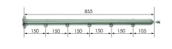 Treba MegaTec Geländerstab E2 Edelstahl Länge 85,5 cm